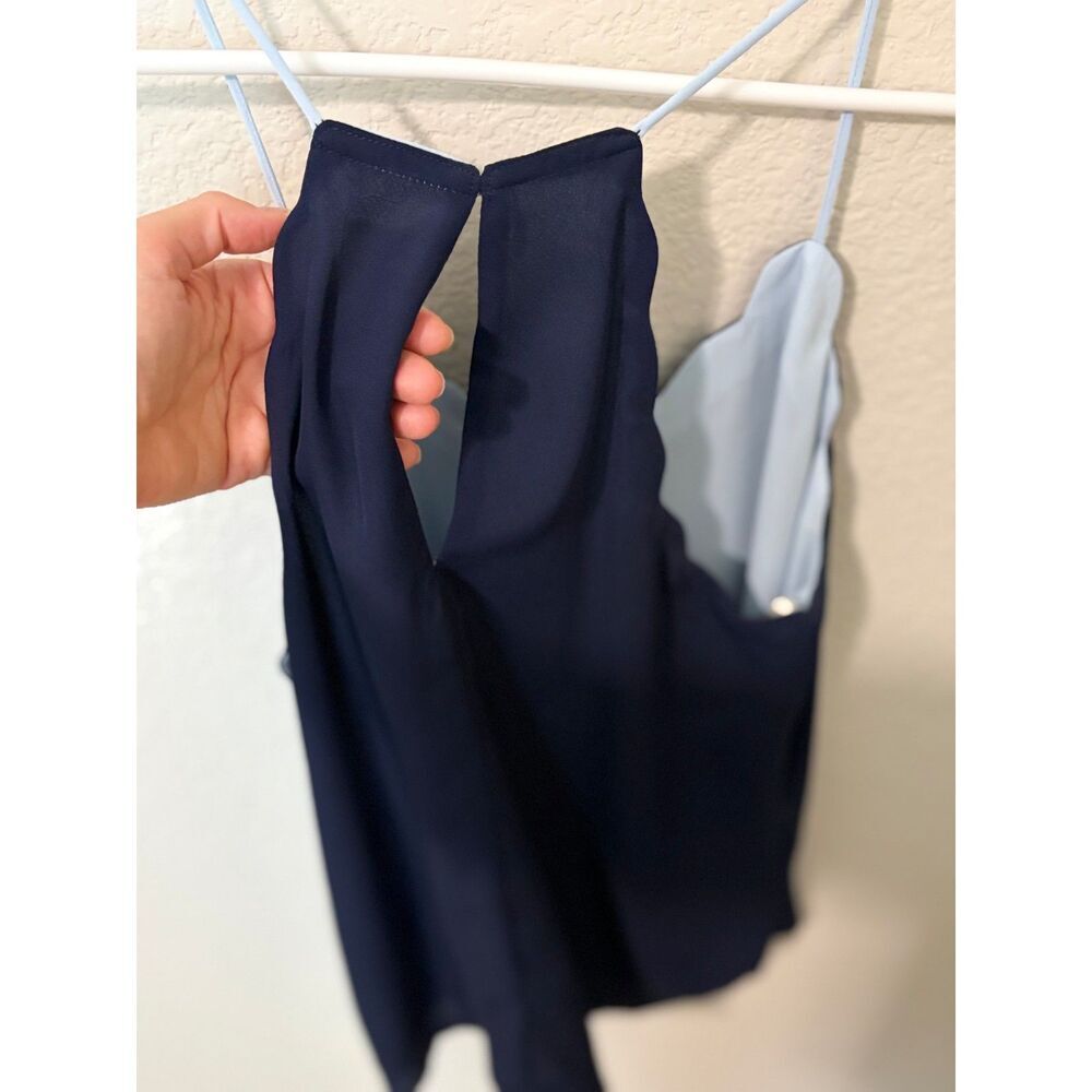 Sweet Wanderer Navy Scalloped Keyhole Tank Size Small - Picture 4 of 6